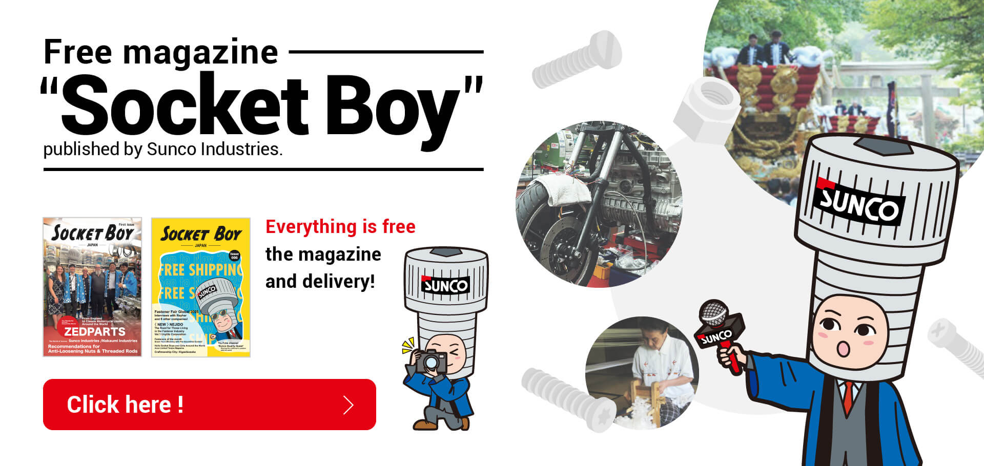 “Socket Boy” Free magazine