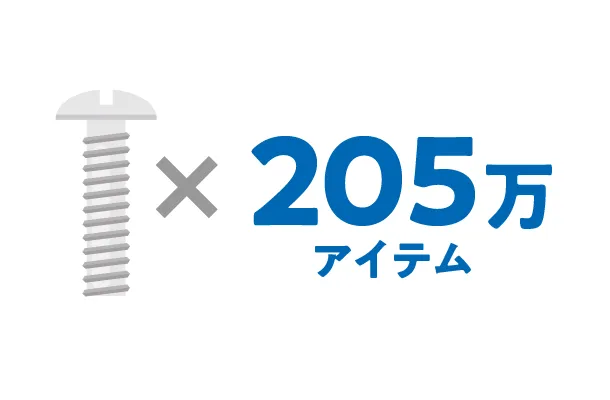 205万アイテム